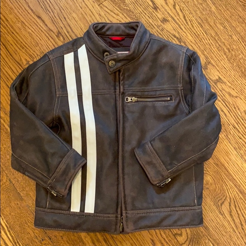 Boys pleather “racer” jacket- Gap